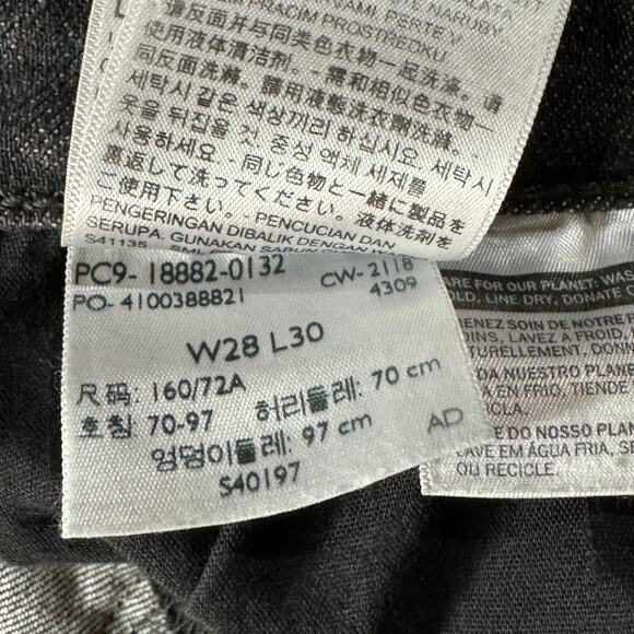 Levi’s 721 SZ 28 High-Rise Skinny Jeans Distressed Stretch Zip-Fly Gray Wash - Picture 12 of 12